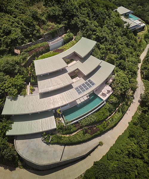 villa bo? by alexis dornier unfolds vertically along indonesia's steep coast