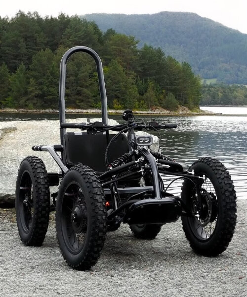 all-terrain exoquad V2 for people with reduced mobility has customizable brake and throttle
