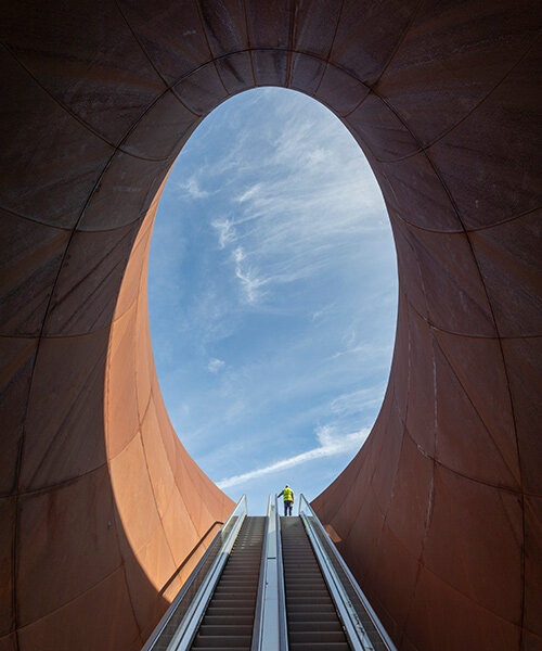 anish kapoor draws from dante's inferno to sculpt new subway station in naples