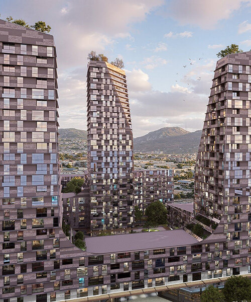 festival city: archi-tectonics is building a trio of tapered towers in tirana, albania
