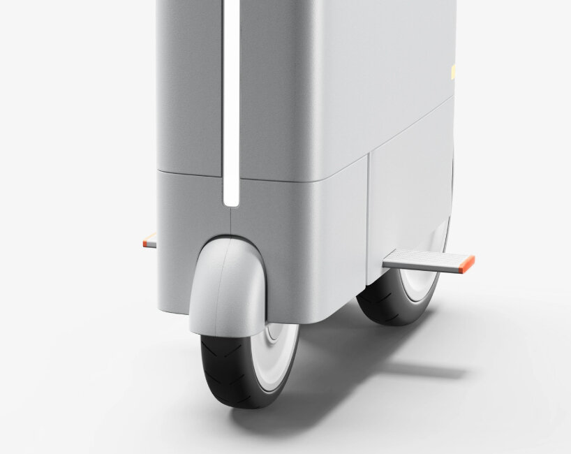 the personal mobility vehicle also comes with front and rear cameras as well as sensors