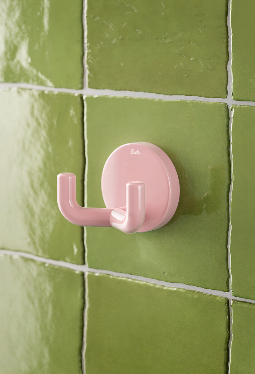 the barbie x HEWI bathroom collection extends to homes, hotels and maternity wards