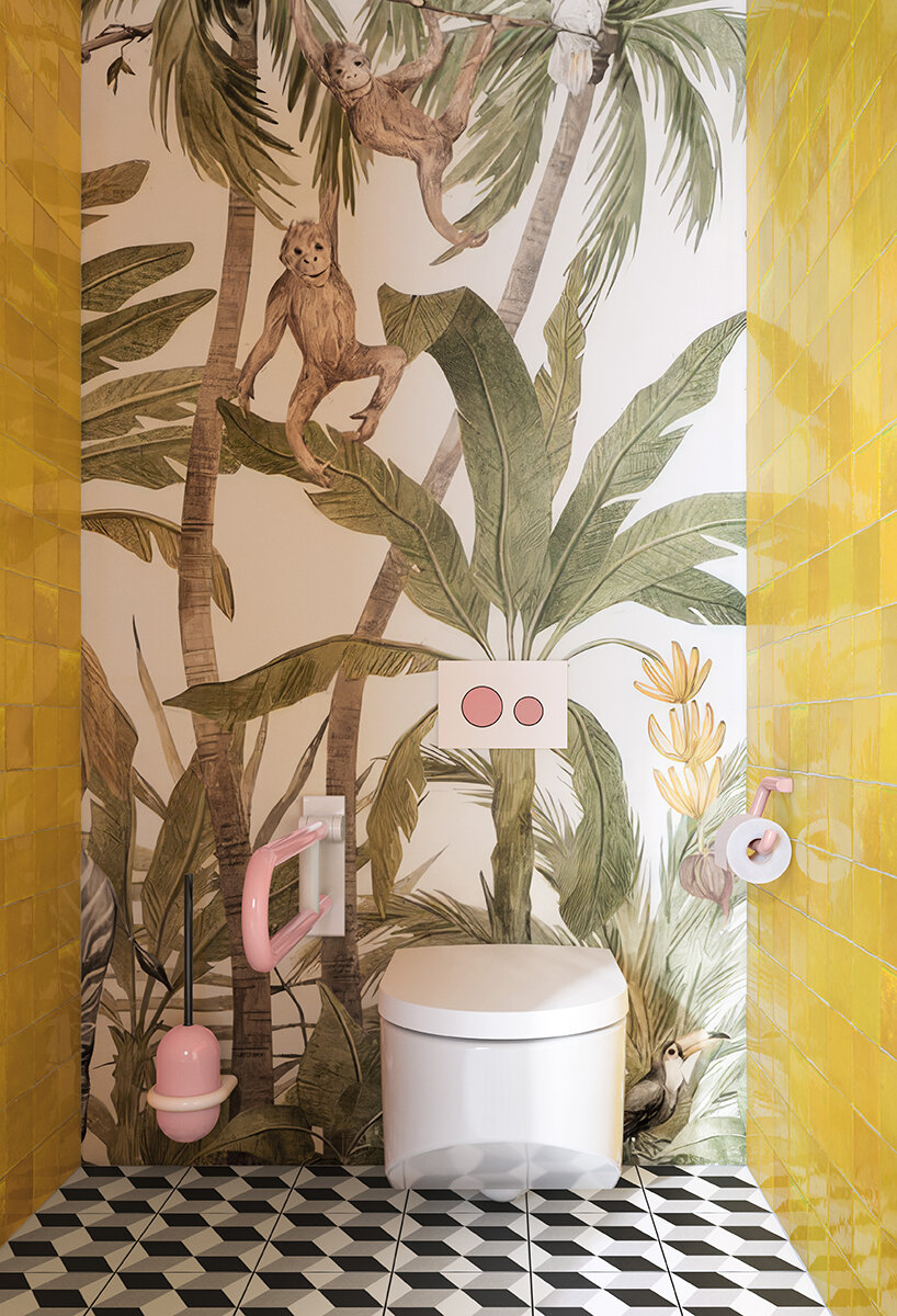 the barbie x HEWI bathroom collection extends to homes, hotels and maternity wards