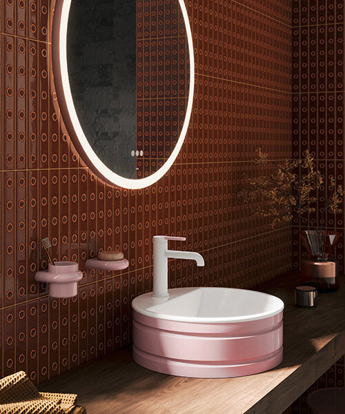 the barbie x HEWI bathroom collection extends to homes, hotels and maternity wards