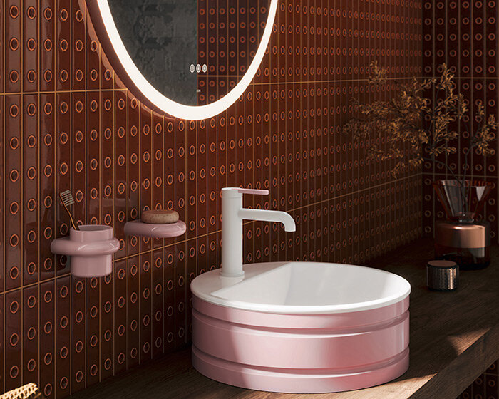 the barbie x HEWI bathroom collection extends to homes, hotels and maternity wards