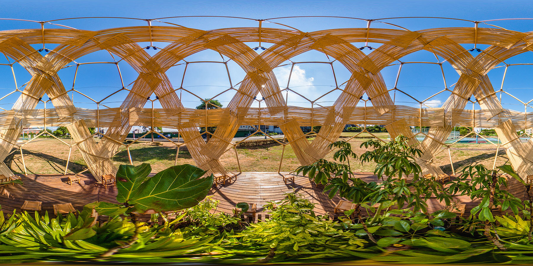 cheng-tsung-feng-meeting-dome-spherical-installation-fugang-taoyuan-taiwan-weaving-bamboo-designboom-1800-3