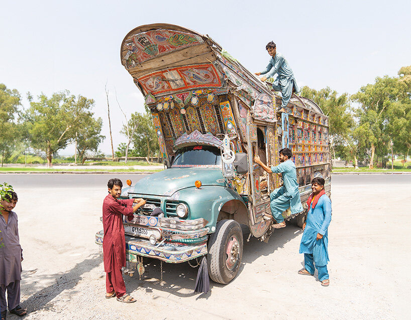 christopher herwig captures the dazzling designs of south asia's trucks and tuk tuks