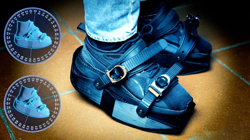 Perangkat ini didasarkan pada kaki dan kaki orang, sedangkan sistem secara digital melacak fase alam
