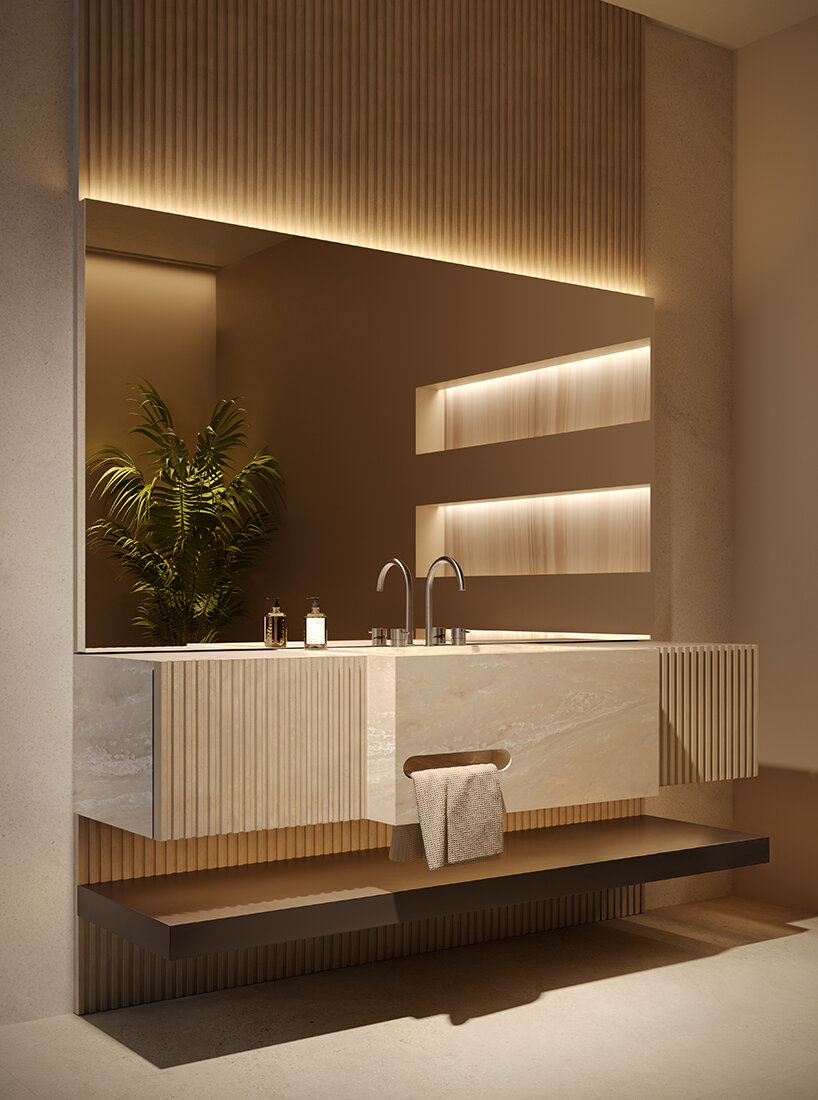 corian® solid surface shapes, curves and backlights hotels from spas to sculptural walls