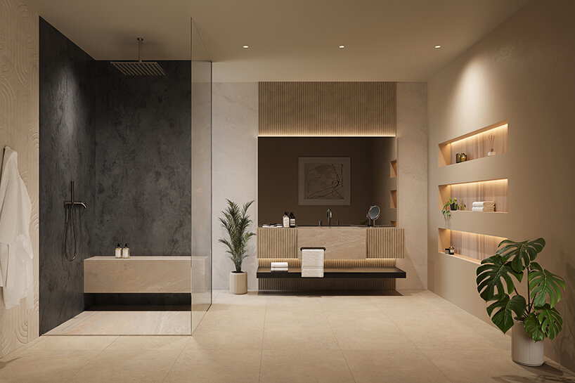 corian® solid surface shapes, curves and backlights hotels from spas to sculptural walls