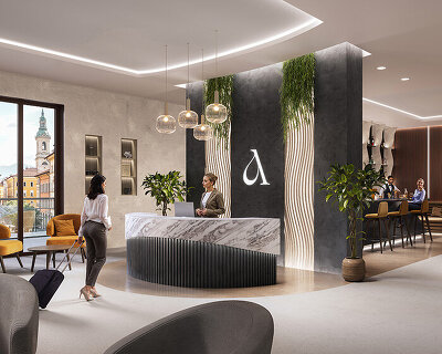 corian® solid surface shapes, curves and backlights hotels from spas to sculptural walls