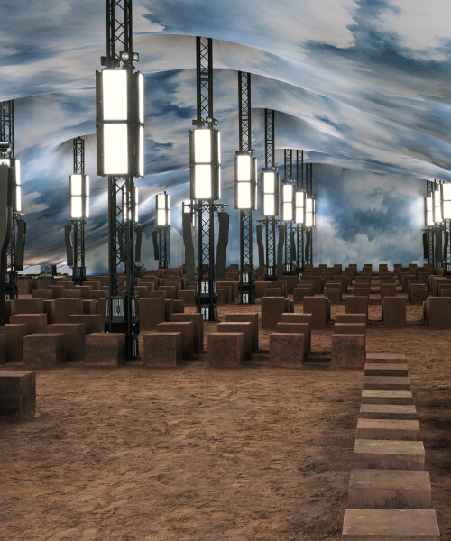 burberry brings the outside in with cloudy sky and earthy floor at summer 2026 london show