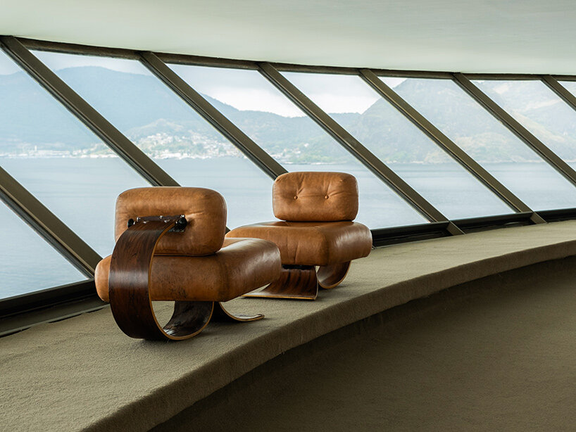 oscar niemeyer's monumental museum frames brazilian design exhibition by galerie philia