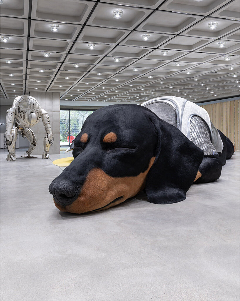 gentle monster's haus nowhere opens in seoul with giant breathing dachshund installation