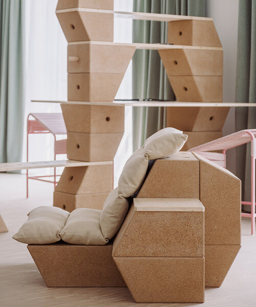 smarin crafts children's space with cork furnishings by smarin at triennale milano
