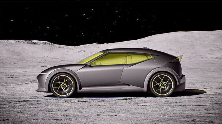 hyundai's concept three EV glows with lemon-tinted glass