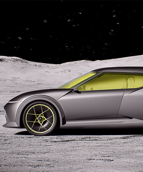 hyundai's concept three EV glows with lemon-tinted glass and parametric pixels