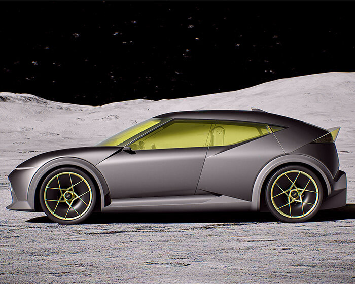 hyundai's concept three EV glows with lemon-tinted glass and parametric pixels