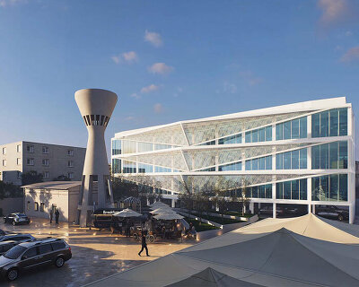 parametric batik patterns trace indonesian consulate building's facade in jeddah, saudi arabia