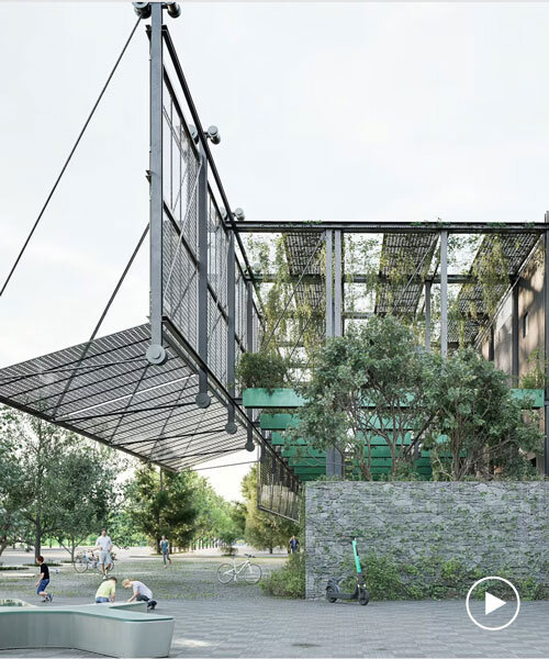 double-skin facade with solar panels and green walls reimagines shanghai power substation