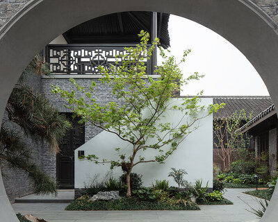 B.L.U.E. architecture studio converts historic chinese cinema into 'jiangnan house' hotel