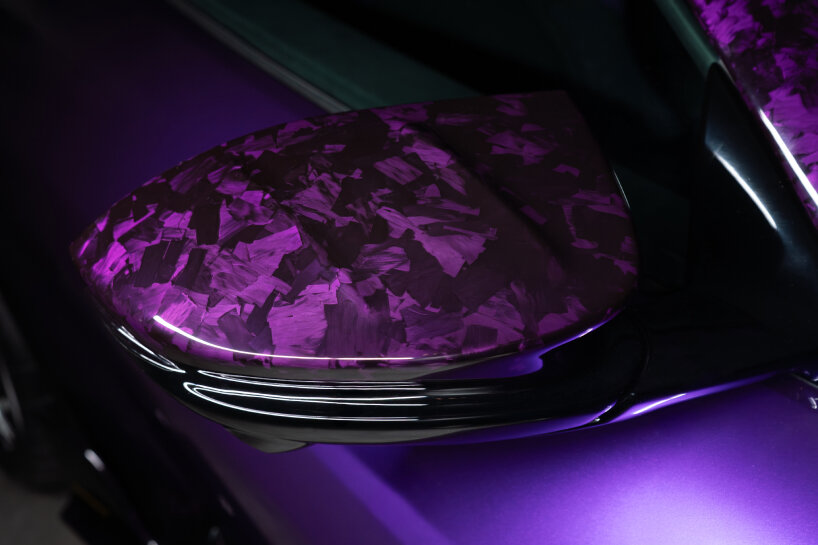 purple elements and color for the launch edition