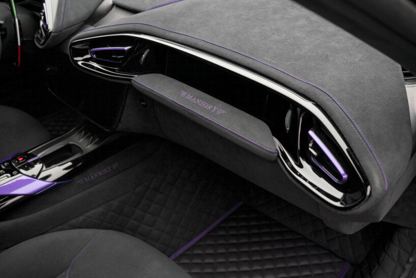 glimpse inside the vehicle