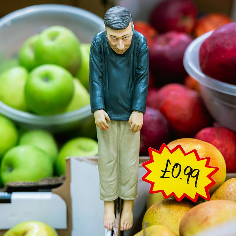 maurizio cattelan's miniature sculpture found in new york for 50¢ as london clue drops