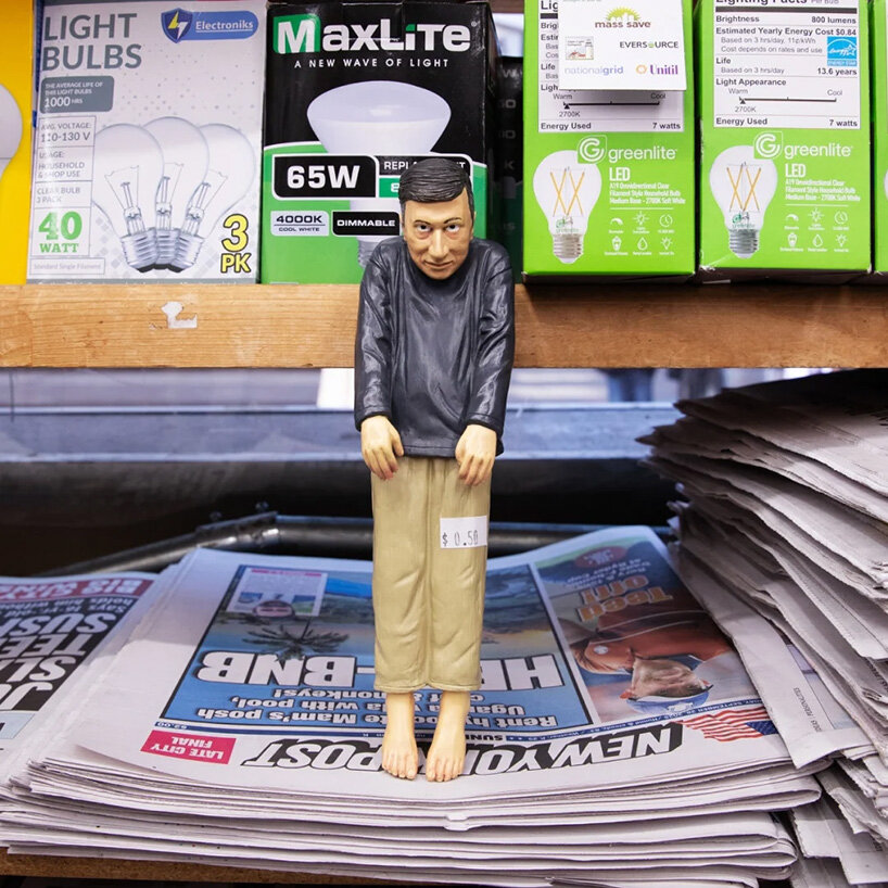 maurizio cattelan's miniature sculpture found in new york for 50¢ as london clue drops