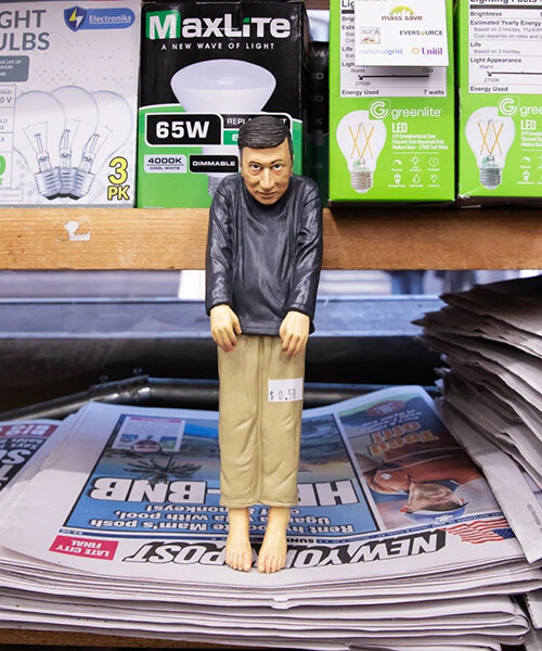 maurizio cattelan's miniature sculpture found in new york for 50? as london clue drops