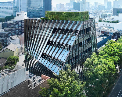 OMA completes harajuku quest in tokyo, unveiling stepped terraces and transparent facade