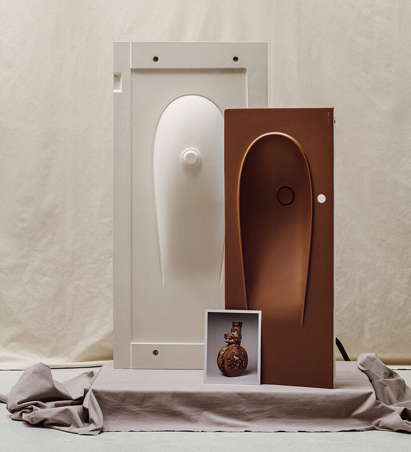 Mocha Mousse, color del año 2025 de Pantone, combina con el diseño del baño de Laufen