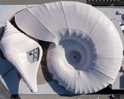 spiral shell-shaped pavilion for expo 2025 osaka bridges architecture and ecology
