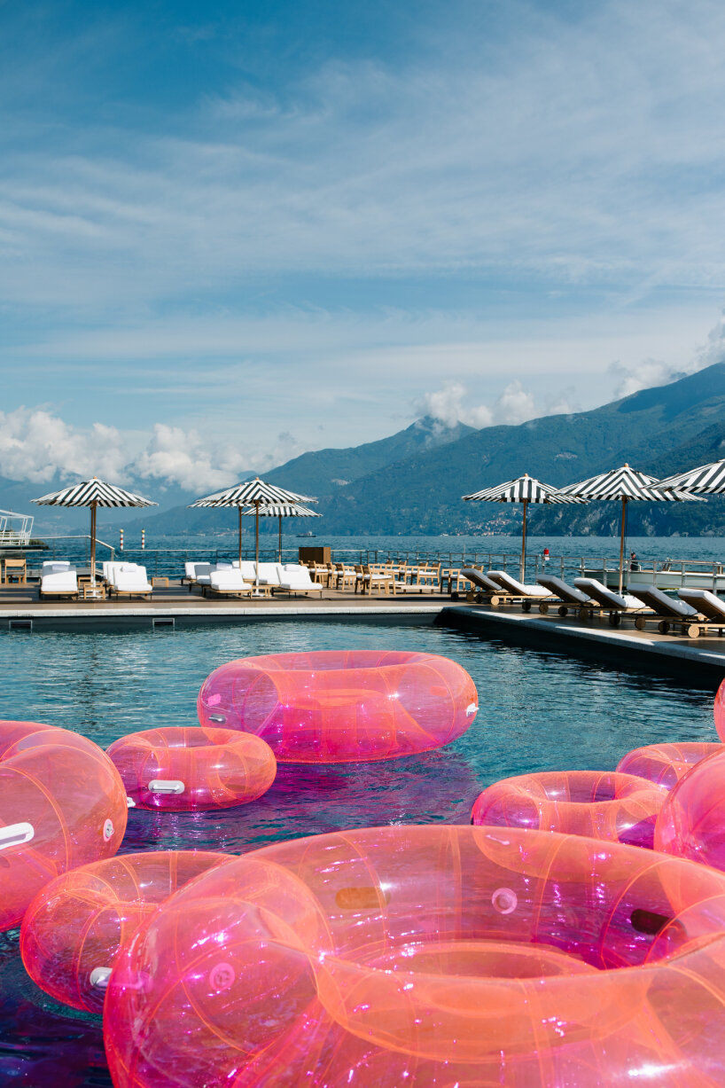 all pieces are made in a single solid color, a strong pink tone