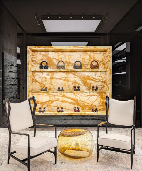 saint laurent renovates milanese boutique with works by gaetano pesce, gio ponti and more