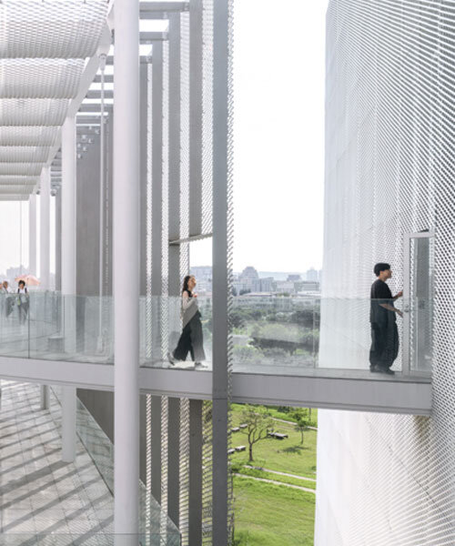 SANAA unveils taichung art museum in taiwan with translucent dual-layer metal facade