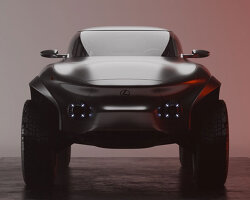 seabrook studio envisions lexus ex truck concept with sculpted curves and elevated stance