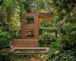architect arthur casas builds his own house deep in the forest of iporanga, brazil