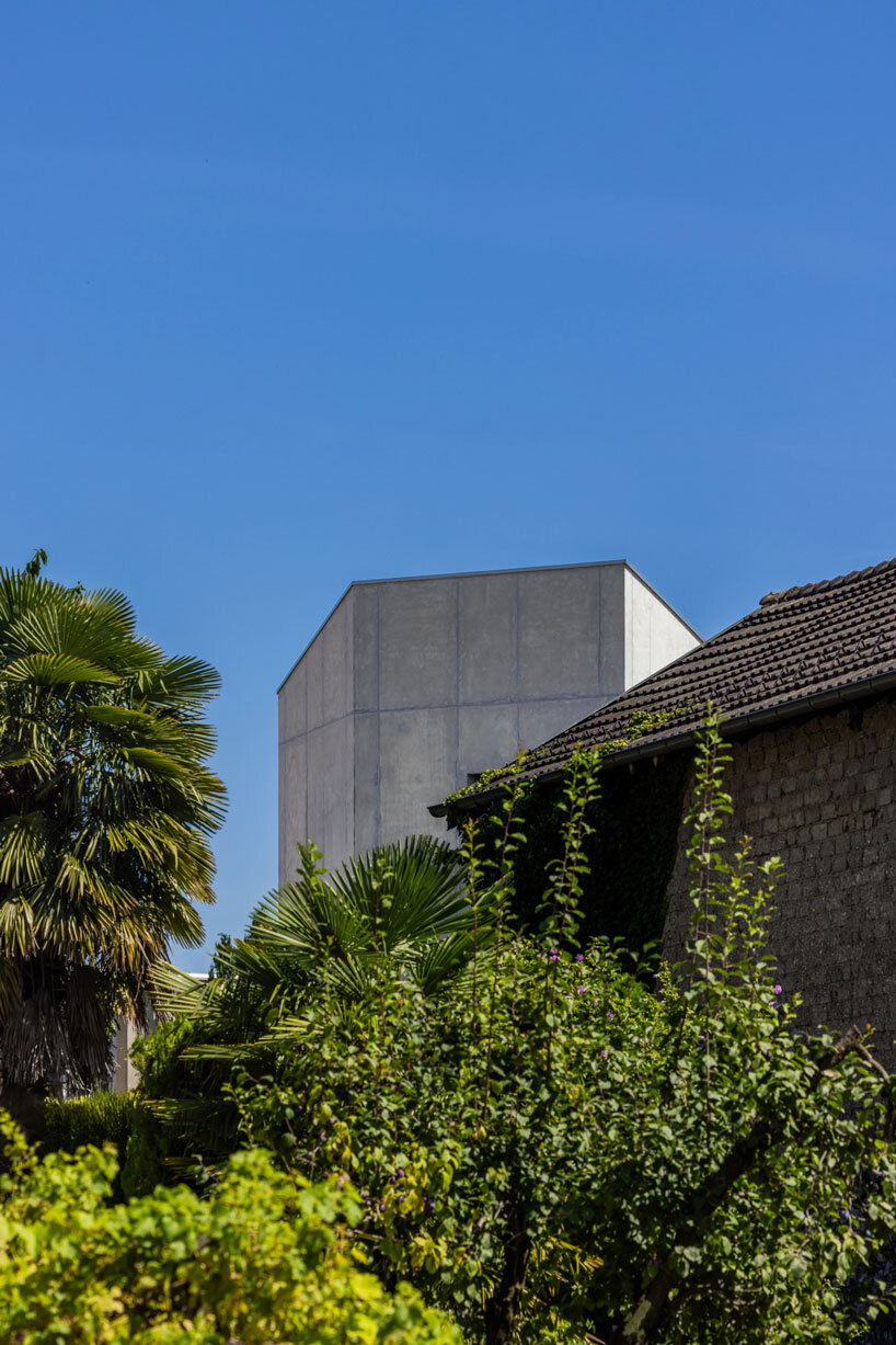 cuts and voids carve swisshouse xl's solid octagonal block by davide macullo architects