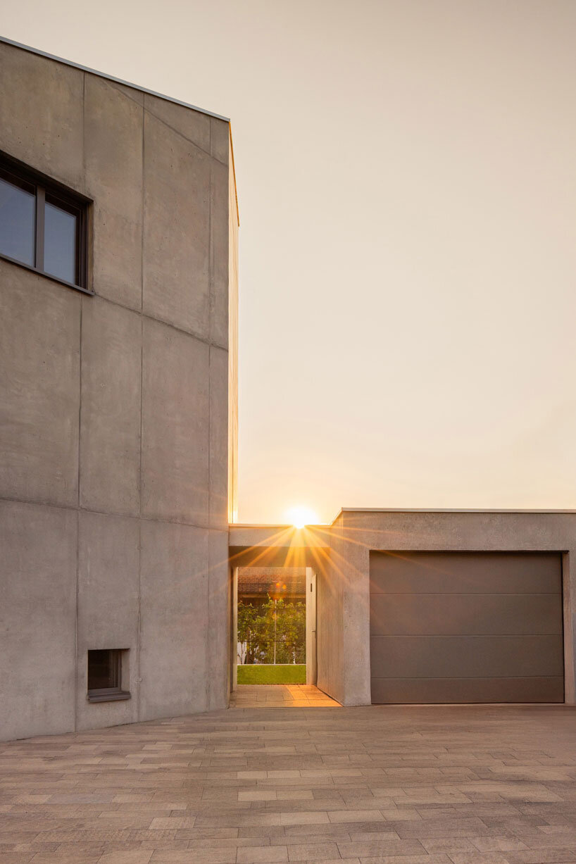 cuts and voids carve swisshouse xl's solid octagonal block by davide macullo architects