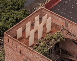 tendedero reframes housework through large-scale fabric installation in mexico city