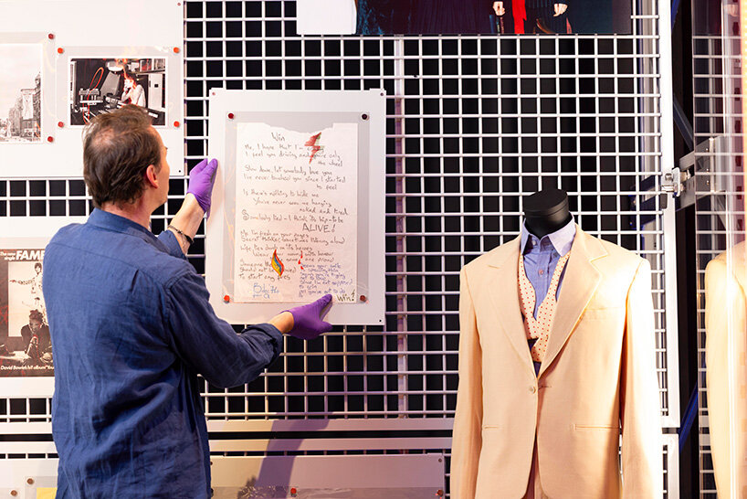 unseen ziggy guitar revealed at V&A's david bowie centre in london ahead of opening
