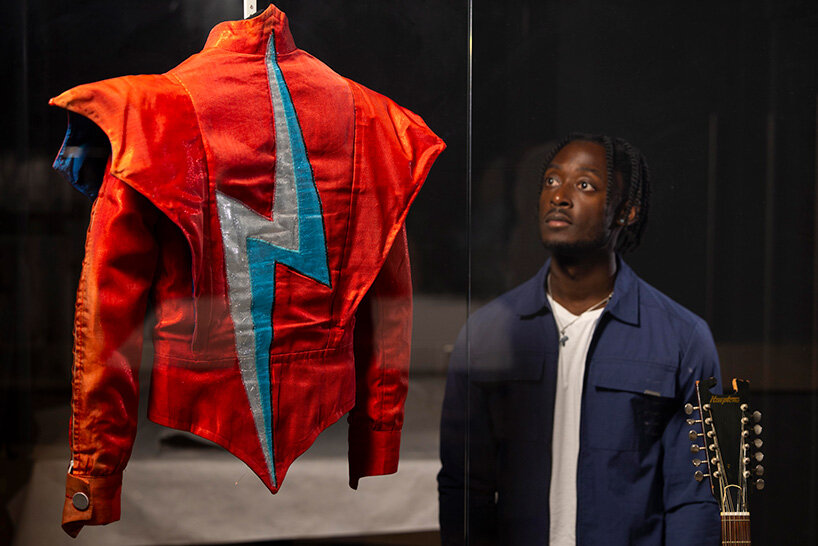 unseen ziggy guitar revealed at V&A's david bowie centre in london ahead of opening