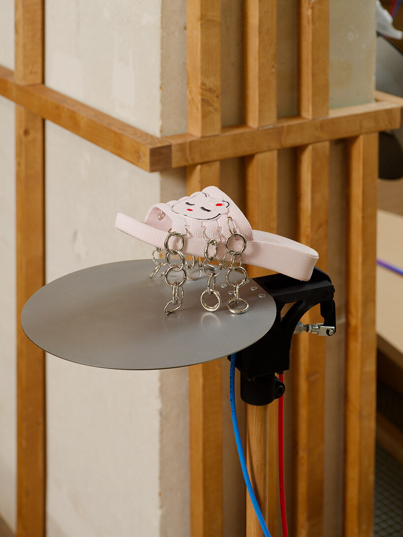 watch: collective orchestra of 201 flip-flops beats at meriem bennani's paris installation