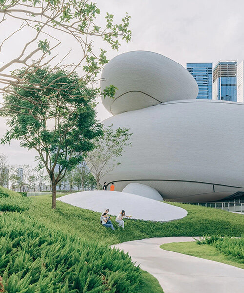 MAD shares latest images of shenzhen bay cultural plaza as it nears completion