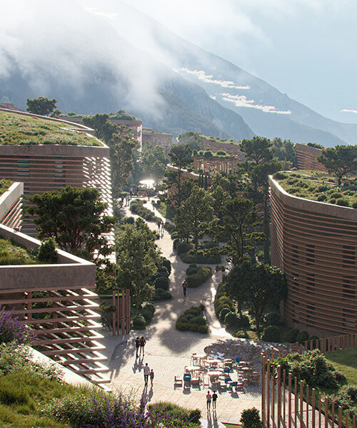 NOA plans lush, walkable neighborhood 'renneria' in italian dolomites