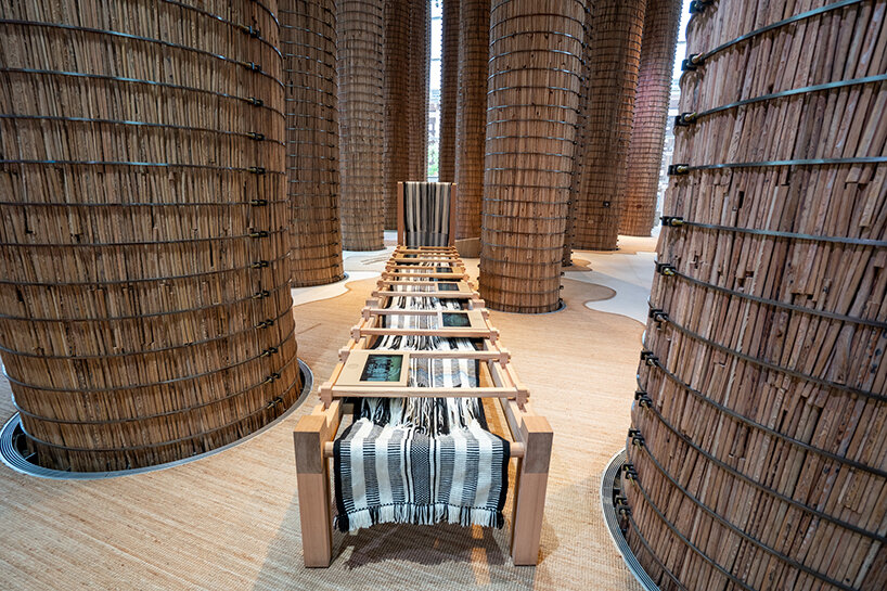 El pabellón en Osaka en la Expo Mundial 2025 en los EAU tiene 16 metros de altura y tiene 90 columnas