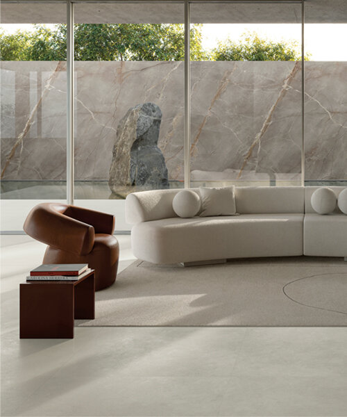 ariostea’s mūra surfaces translate concrete into a unified porcelain stoneware system