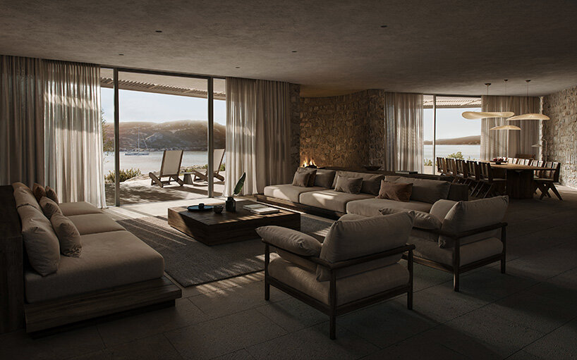 petal-like terraces open greek island residence by aristides dallas toward the aegean horizon