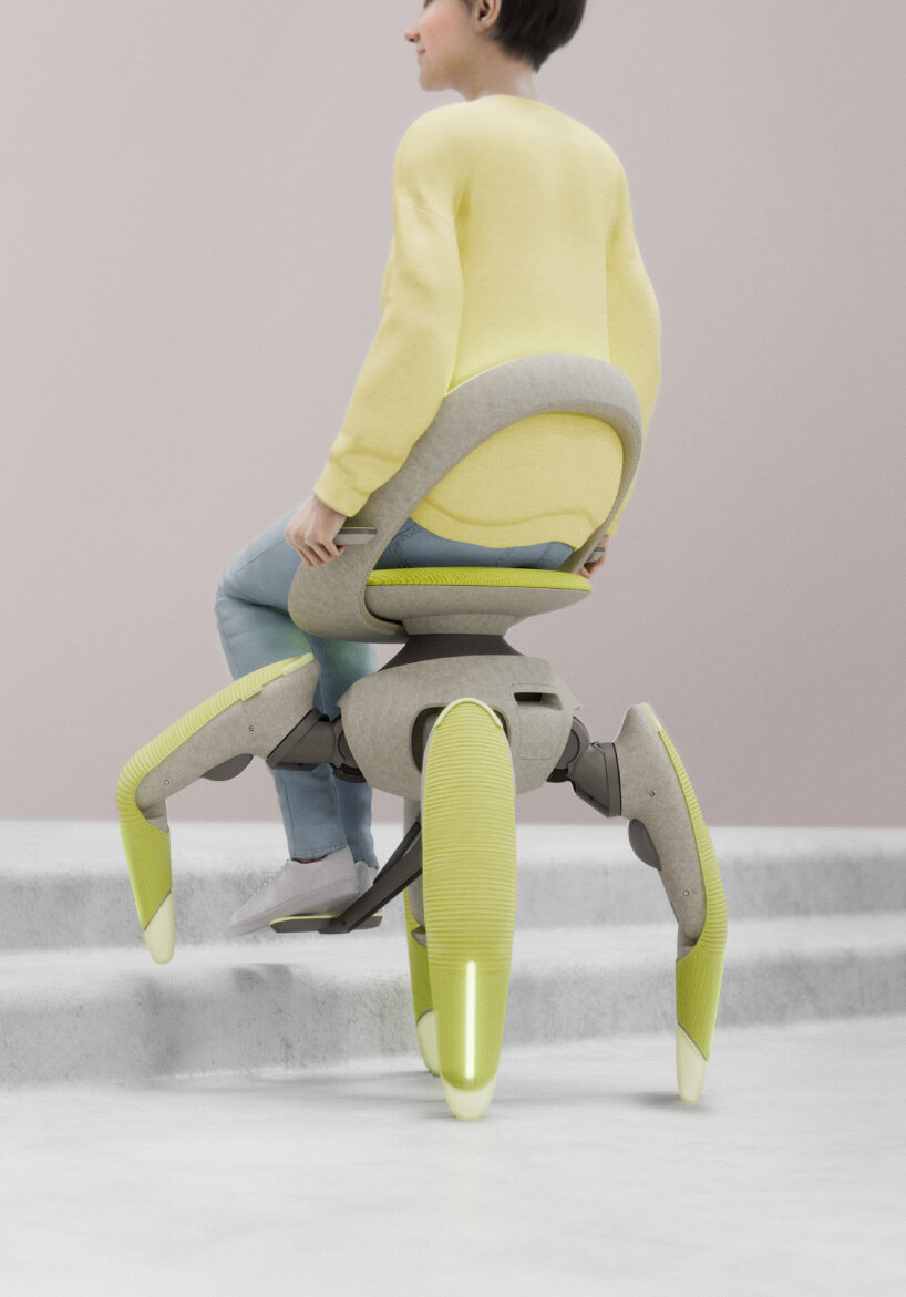 Las patas se pueden plegar y mover individualmente.